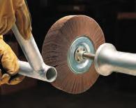 Available in both flange mounted and spindle mounted constructions with general purpose aluminum oxide or high performing 3M ceramic aluminum oxide blend abrasive grain.