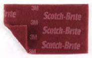 048011-64660-2 4-1/2" x 9" S ULF Gray 100 Scotch-Brite Production Hand Pad 8447 High cut for paint prep, blending and scuffing Long life performance on aluminum, stainless steel, plastics, wood and