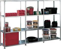 4275 102 Extension shelf Consists of 2 angle sections and 4 shelves. 4275 103 Additional shelves Assembly material included. Pack= 2 pcs.