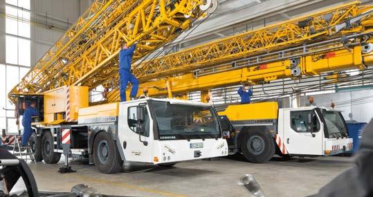 Repair, maintenance and renovation work on used machines is carried out expertly at our Liebherr repair centre.