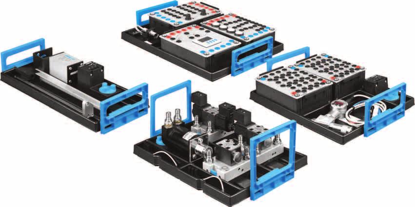 Hydraulics training packages > Equipment sets > Electrohydraulics Electrohydraulics Basic level TP 60 America Supplementary equipment set TP 50 A TP 60 A The Lab-Volt Hydraulics Electrical Control
