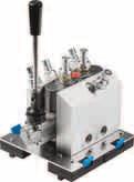 Hydraulics training packages > Equipment sets > Mobile hydraulics Complete equipment set TP 80 in equipment tray 5746 The most important components at a glance: x Counterbalance valve 5749 x Pressure
