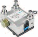 Adjustment: manual (x joystick) Operating pressure:.5 MPa (5 bar) Maximum permissible pressure:.