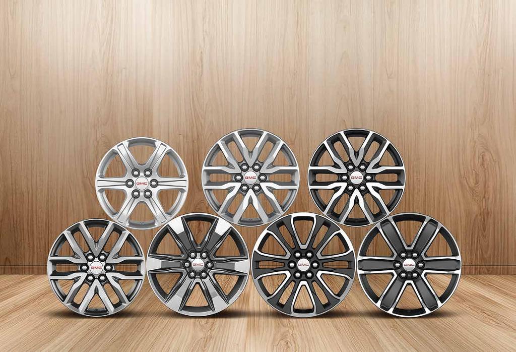 SELECTION PRECISELY CRAFTED GMC WHEELS. Building a Professional Grade SUV like the 2017 Acadia means engineering every inch of it from the ground up including the wheels it rides on.