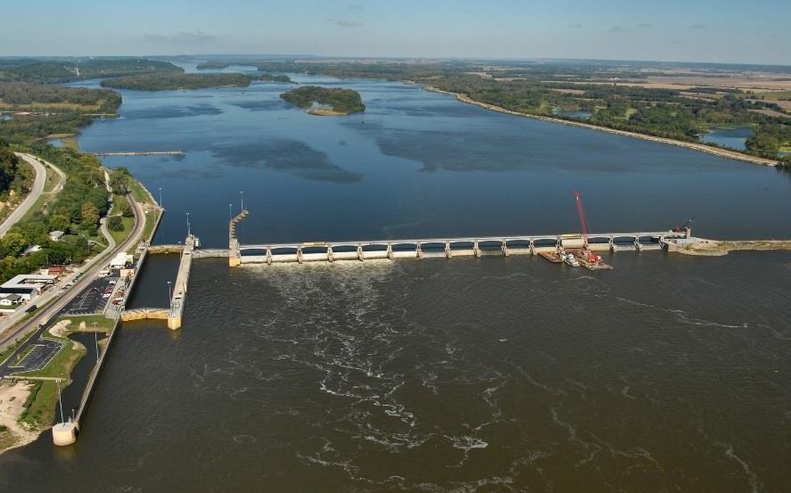 Lock & Dam 24 (Clarksville, Missouri) Mississippi River U.S.