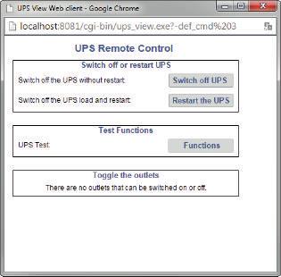 UPS management UPSMON module (right-hand images). Monitoring of all UPSs connected via UPSMAN/SNMP adapter. Remote network control of all UPS.