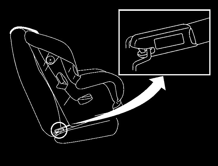 With this system, you do not have to use a vehicle seat belt to secure the child restraint. Check your child restraint for a label stating that it is compatible with LATCH.