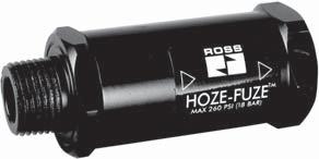 To reset the HOZE-FUZE, simply shut-off the air supply.