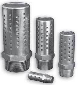 Silencer port size have standard construction consisting of nickel plated bodies and