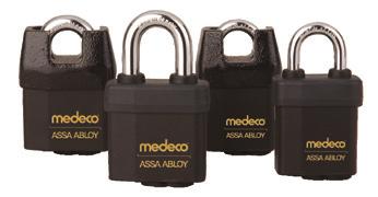 158 System Series Padlocks System Series Padlocks The Medeco System Series padlock offers a high security solution for a multitude of applications and is available in two distinctive body styles, an