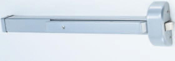 90mm) minimum stile for double doors 4-5/8" for fire-labeled devices Handing Reversible Reversible Dogging Allen-type key standard, Allen-type key standard, cylinder available.