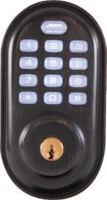 12 Revolution Stand-Alone Touchscreen Deadbolt Classic Product The NEW Arrow Revolution stand-alone pushbutton deadbolt provides users with the ability to easily grant access for up to 25 individual
