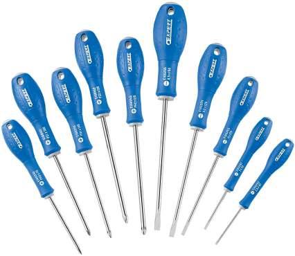 SCREWDRIVERS, KEYS & BITS In addition to its tri-material screwdriver range, we also offer an alternative product with a bi-material handle.