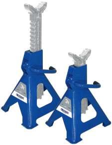 AUTOMOTIVE TOOING PAIR OF AXE STANDS Ratcheting bar system. Strong welded construction.