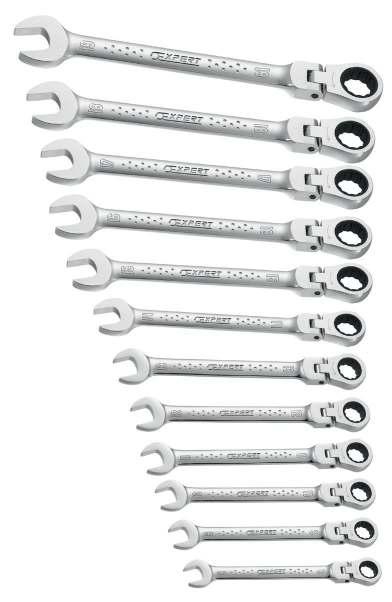 WRENCHES RATCHET COMBINATION WRENCHES FEX HEAD RATCHET COMBINATION WRENCHES - METRIC ISO 691 - ISO 1711-1 5 increment.