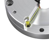 Clamping is carried out by a diaphragm spring-plate system and is released when compressed air is applied.