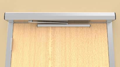 APPLICATIONS 6310 HINGE (PULL) SIDE OF DOOR RIGID ARM AND SLIDE TRACK Right hand shown 6330 STOP