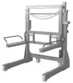 Accessory Wheel Carriage RW for easily mounting or dismounting of wheels, also for twin wheels.