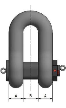 Shackles D-Type Joining Shackle Offshore accessory to be used for Temporary, Mobile and