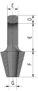 Sockets Closed Spelter Socket Type Approved by ABS For use on an ABS classed vessel, MODU or facility As defined in 2009 ABS guide for Certification of Offshore Mooring Chain (updated 10 February