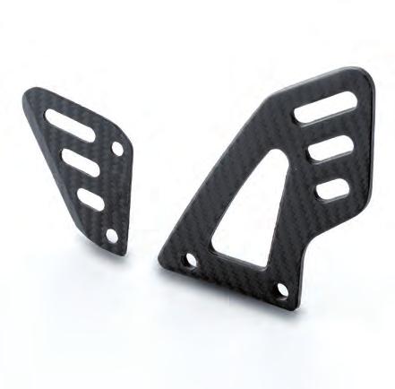 HEEL GUARD KIT cod. 895318 CARBON $125 In 200g carbon fiber. Less weight and sportier looks.