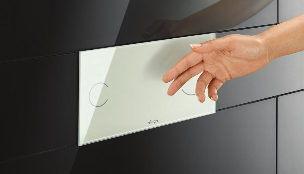 12 Viega Visign Visign for More sensitive TOUCHLESS Experience the advantage of electronically-triggered flushing