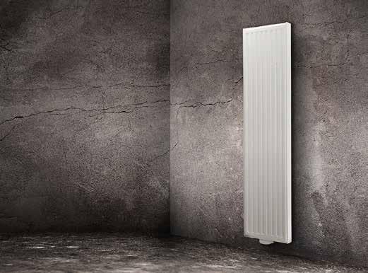 Yali GV - Panel Radiator The new vertical Yali GV sits, as the name says, vertically on the wall.