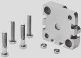 Compact Cylinders ADN/AEN/ADNGF Inch Series, Based on ISO 21287 Accessories Multi-position kit DPNA Material: Flange: Aluminum Screws: Galvanised steel Free of copper, PTFE and silicone -H- Note The