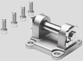 Compact Cylinders ADN/AEN/ADNGF Inch Series, Based on ISO 21287 Accessories Clevis foot CRLBN, stainless steel Material: High-alloy steel Free of copper, PTFE and silicone Dimensions and Ordering
