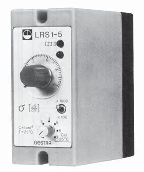 Issue Date: 4/06 GESTRA Steam Systems Conductivity Limit Switches LRS 1-5b, LRS 1-6b Product Range B1 LRS 1-5b LRS 1-6b Purpose and Application Continuous monitoring of the conductivity of liquids