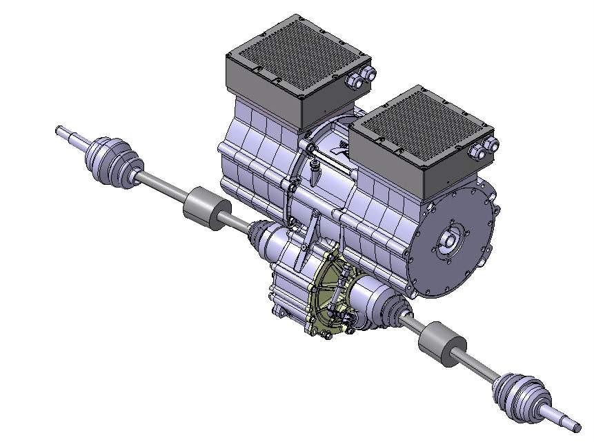 vectoring capability Integrated drive Motor / Inverter package Gear Box, 4.