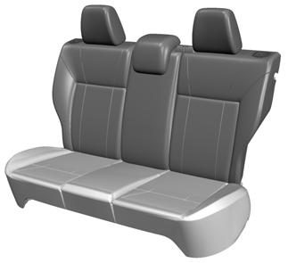 Seats Recline Adjustment 1 1 2 E70731 REAR SEATS Folding the Seatback E156656 1.