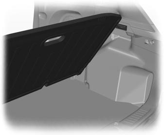 rear of the luggage compartment trim. E156757 1. Raise the rear outer head restraints. See Head Restraints (page 102). 2.