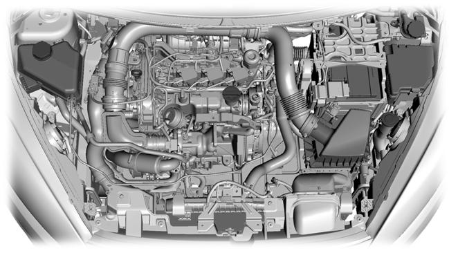 Maintenance UNDER HOOD OVERVIEW - 1.0L ECOBOOST A B C D E163005 H G F E A B C D E F G H Engine coolant reservoir * : See Engine Coolant Check (page 188).