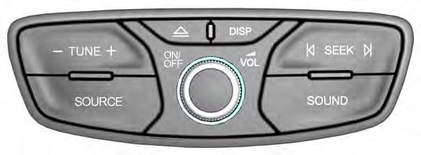 Audio System A B C D E156662 G F E A B C D E F G TUNE: Press these buttons when in radio mode to manually search up or down through the radio frequency band.
