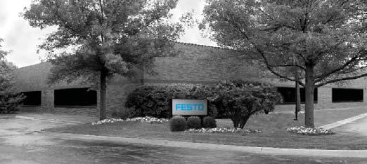 Festo North America United States Customer Resource Center 502 Earth City Expy., Suite 125 Earth City, MO 63045 For ordering assistance, or to find your nearest Festo Distributor, Call: 1.800.99.