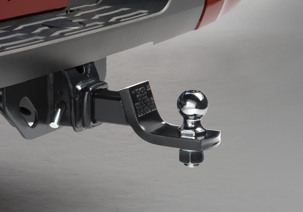 EXTERIOR 20 /23 Ball Mount No matter the destination, bring your toys along with the Genuine Toyota ball mount.