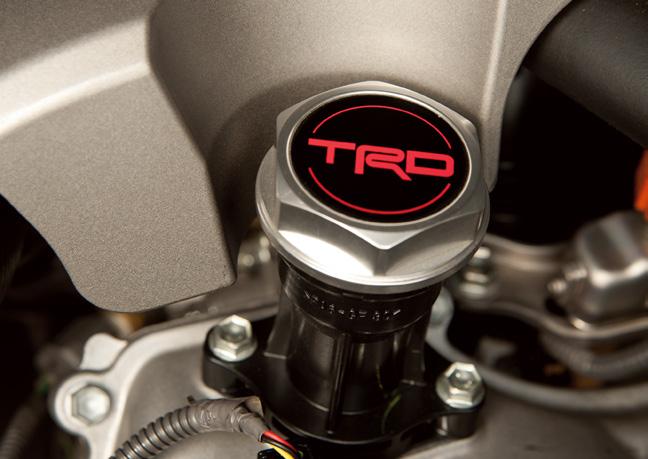 3 /8 TRD Oil Cap Replace the stock oil cap and flaunt the legendary Toyota Racing