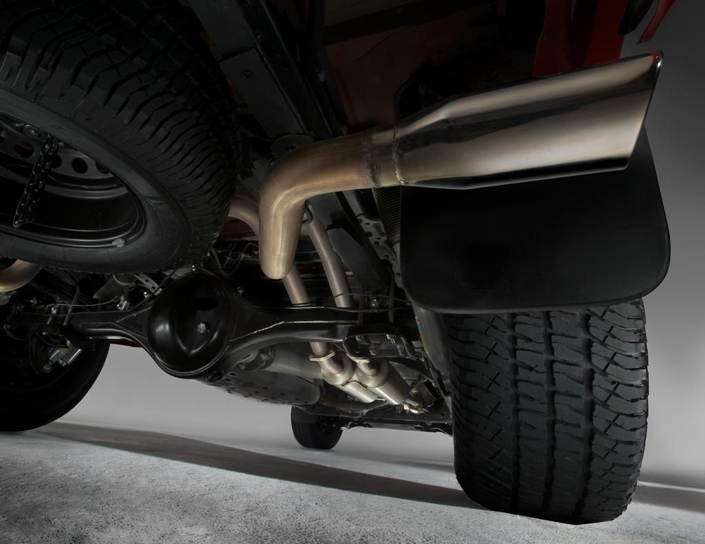 6 /8 TRD Performance Dual Exhaust System Hear your engine roar with style. The TRD exhaust gives your engine greater power, while bellowing out a deep, throaty tone.