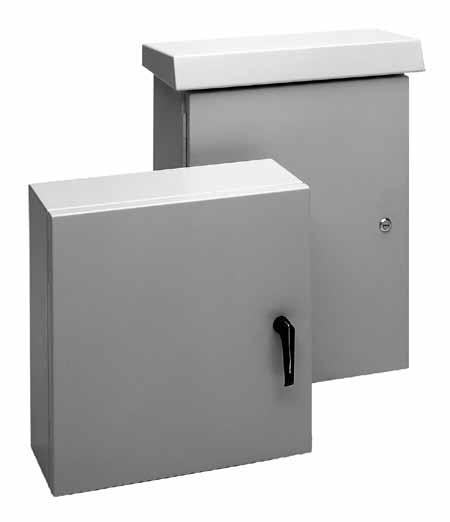 Networking Outside Plant Products COMLINE Wall-Mount Enclosures and Accessories COMLINE Wall-Mount Enclosures and Accessories COMLINE, Type 4X Industry Standards UL 508A Listed; Type 3, 3R, 4, 4X,