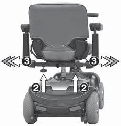 Adjusting the seat position 6.2 Adjusting the seat position - standard seat 6.2.1 Adjusting the distance between seat and tiller Pull the locking lever (1) upwards and move the seat forwards or backwards to the required distance.