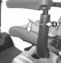 Adjusting the seat position 6.3 Adjusting the seat position - captain s seat 6.3.1 Adjusting the distance between seat and tiller Pull the locking lever (1) upwards and move the seat forwards or backwards to the required distance.