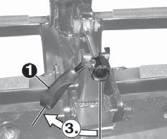 2 Adjusting the clamping tightness: Unlock the clamping lever (1). Unlocking the clamping lever Adjusting the clamping bolt: (1.) Loosen the locking screw (2) (Philips head No. 2.