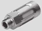Silencers U, NPT Technical data Die-cast design For noise reduction at the exhaust ports of pneumatic components NPT¾-14 NPT1-11½ Noise level 1) [db (A)] 81 80 Flow rate with respect [l/min] 11,834