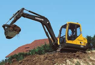 A very high level of comfort and safety COMPACT EXCAVATOR EC55 The EC55 is designed for efficient work on the most difficult sites in optimal comfort conditions.