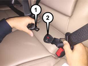 Position the shoulder belt on your chest so that it is comfortable and not resting on your neck. The retractor will withdraw any slack in the seat belt.
