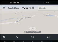 To use Android Auto, make sure you are in an area with cellular coverage. Android Auto may use cellular data and your cellular coverage is shown in the upper right corner of the radio screen.