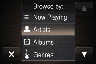 TIP: Press the Browse button on the touchscreen to see all of the music on your USB device.