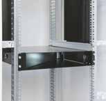 The 1,000 506960500 rails are mounted at various depths in the rack between the vertical profiles. Material: 1.