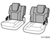 The seat belts provide maximum protection in a frontal or rear collision when the passengers are sitting up straight and well back in the seats.